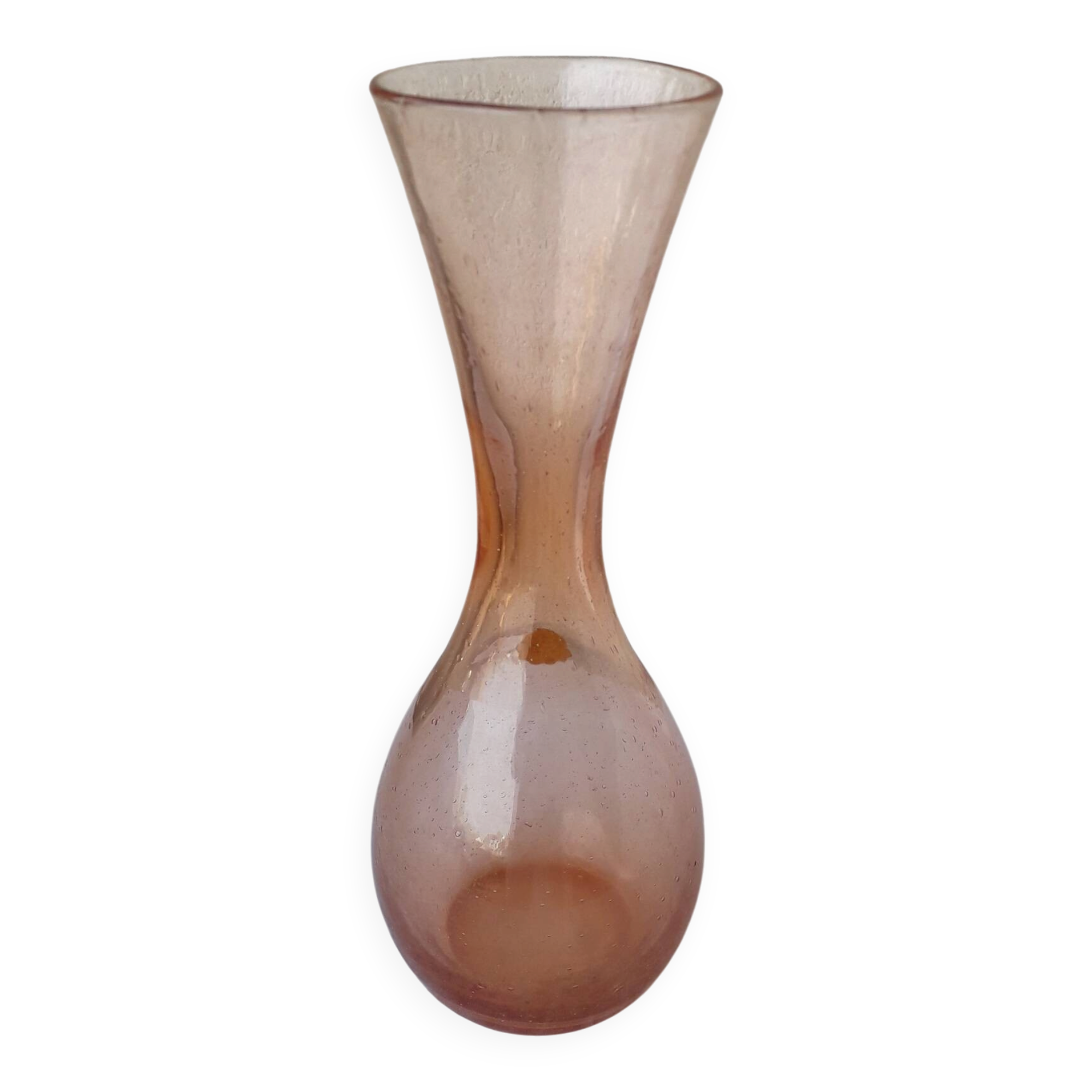 Bubble glass vase