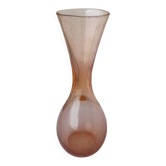 Vase en verre bullé
