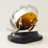 Table clock, majak glass clock and Bakelite base. Made in USSR