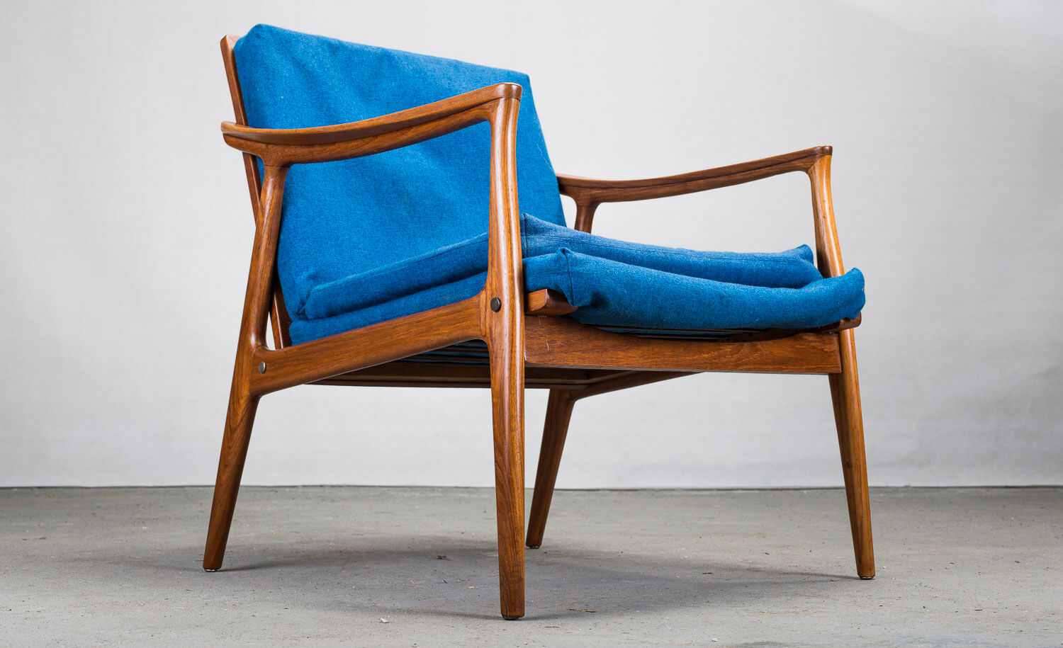 Danish teak framed lounge chair, 1960s