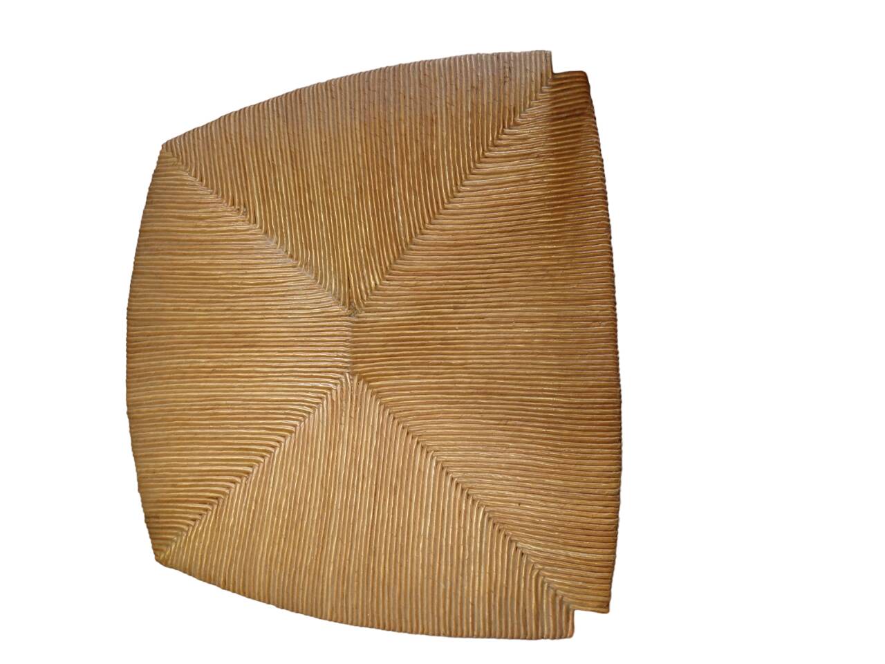 wooden armchair seat paid stained cherry