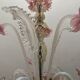 Venetian Pink opalescent Murano Glass Chandelier 1960’s