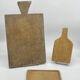 Trio de planches à découper, billots,  anciennes, vintage