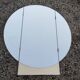 Round folding triptych wall mirror, diameter: 98 cm
