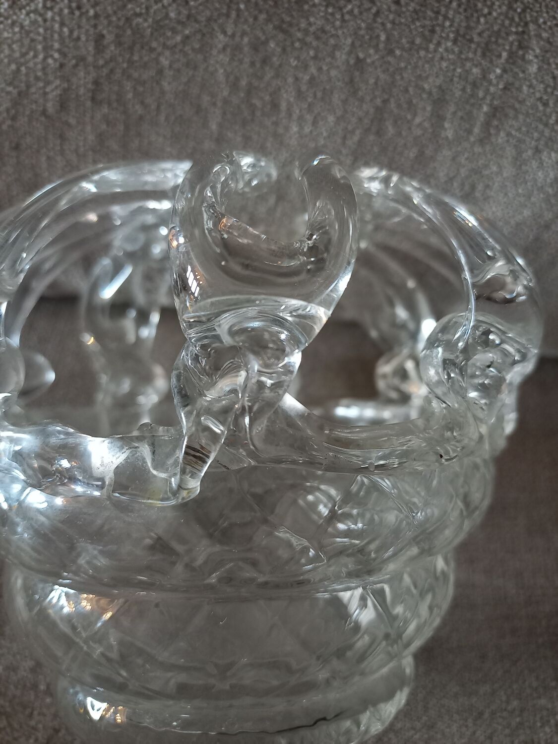 Vase bouquetière en verre Liège 18e siècle