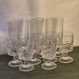 Vintage stemmed glasses