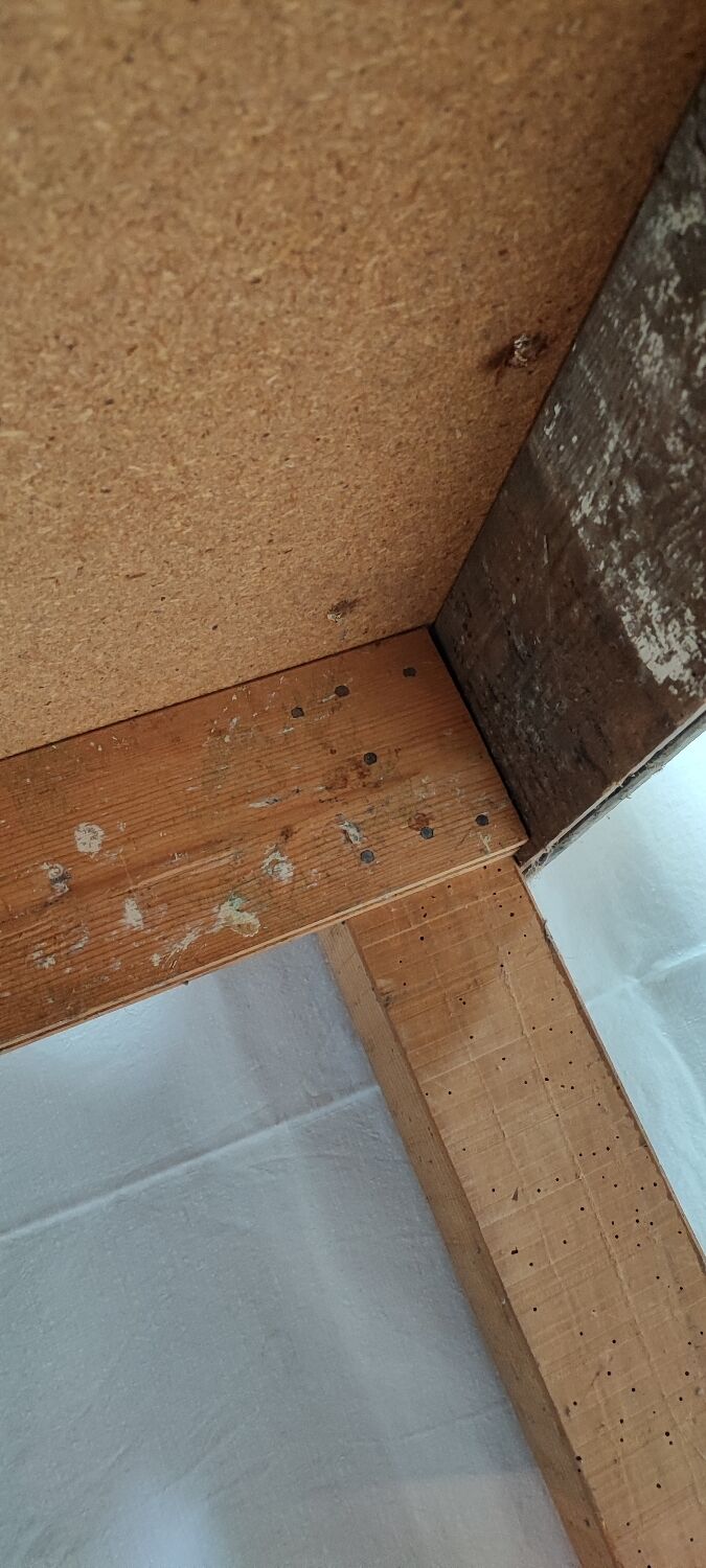 Vintage wooden workbench