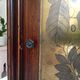 Antique wooden and brass bathroom cabinet 40/50s