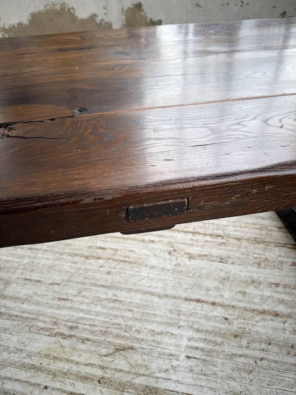 Table de monastère XXL en chêne, 19ème s.
