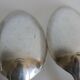 Uniplat monogrammed Christofle 5 Forks 4 large and small spoons