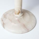 1930 white marble and chrome ashtray