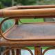Side table, rattan bedside table
