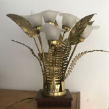 Brass flower lamp