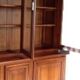 Solid wood bookcase, Louis Philippe style bookcase in cherry wood