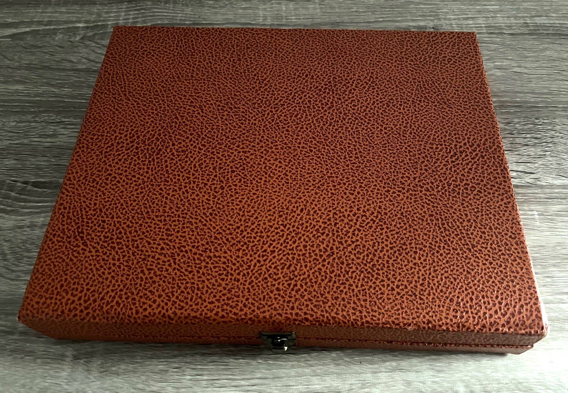 Écrin Ancien Marron Pour 12 Couverts - Intérieur Marron Foncé, Occasion TBE