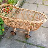 Alsatian rattan bed 1950
