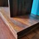 Asymmetrical bookcase 16 compartments rosewood partition