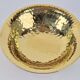 Vintage Valenti Gold Plated Centerpiece Bowl on Walnut Base, 1990s