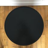 Large black oak side table