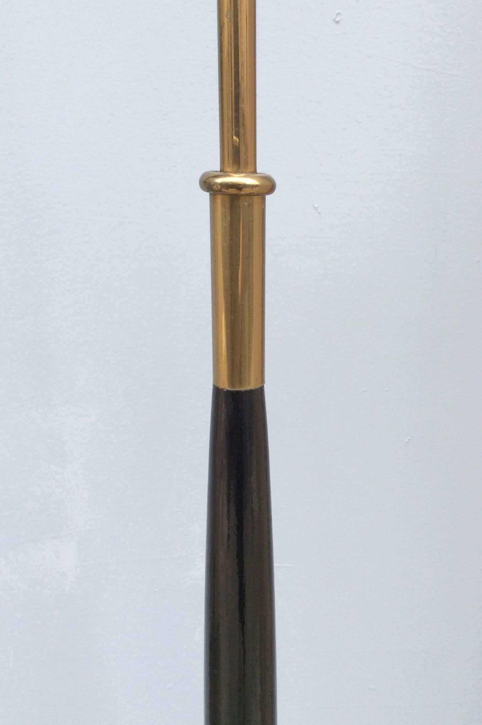 Wooden and brass lamppost 1960s
