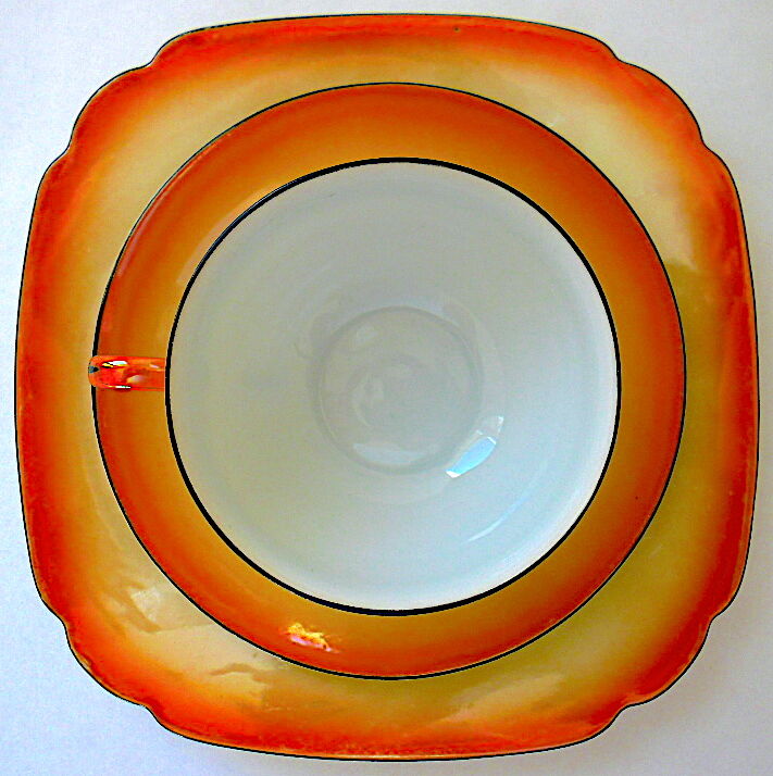 Art-deco bohemian porcelain tea or coffee