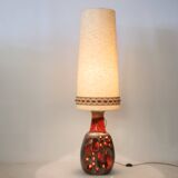 German Fat Lava ceramic floor lamp by Hülstadt Leuchten, 1960s