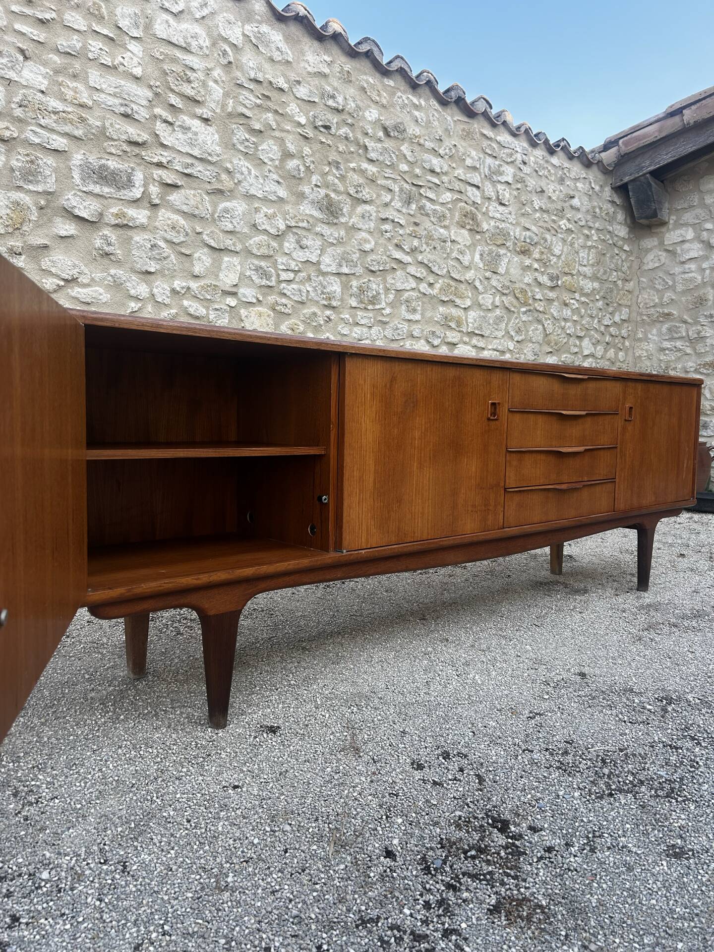 Vintage Scandinavian sideboard - 250 cm