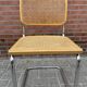 Ensemble de 4 Chaises vintage modèle Cesca B32 en chrome et bois