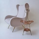 Présentoir à gâteaux antique en laiton, bambou et cuivre, acanthe, mouvement esthétique, Townshends, années 1880