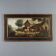 Ancient painting of a bucolic landscape, oil on canvas, Europe, 19th century.
