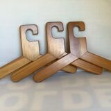 Trio of Scandinavian wooden hangers year 70