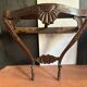 Antique wall console in carved walnut, Louis XV style, 19th century.