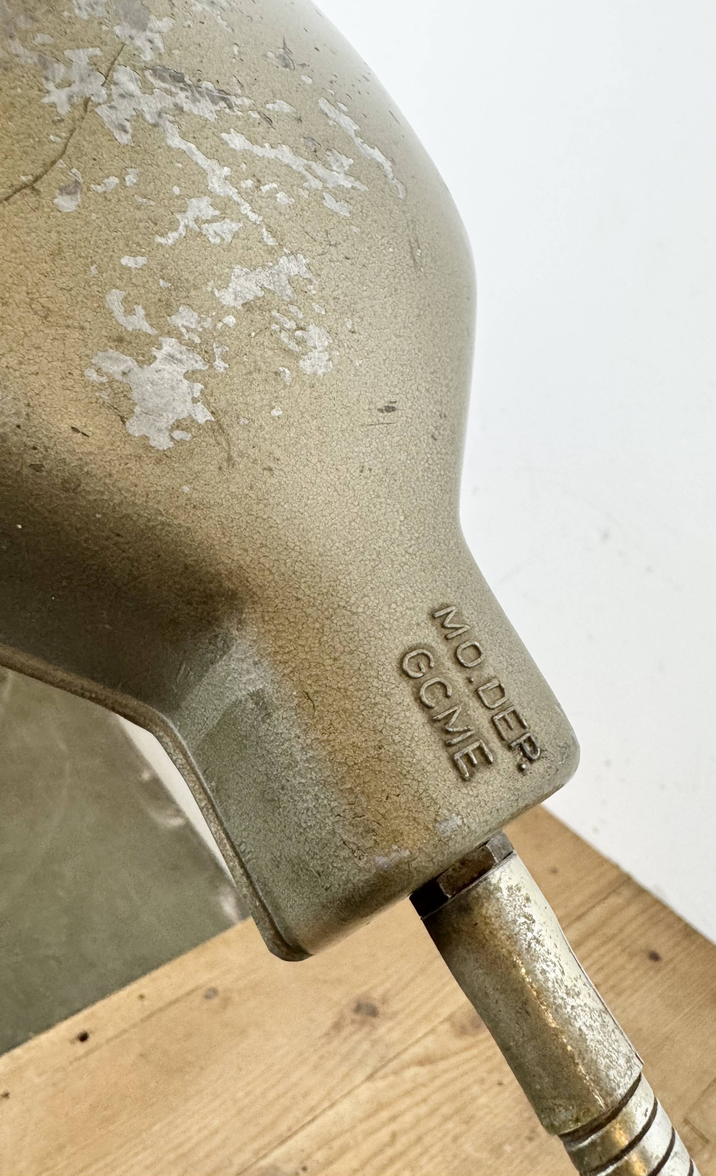 Vintage Grey Italian Gooseneck Table Lamp from GCME, 1950s