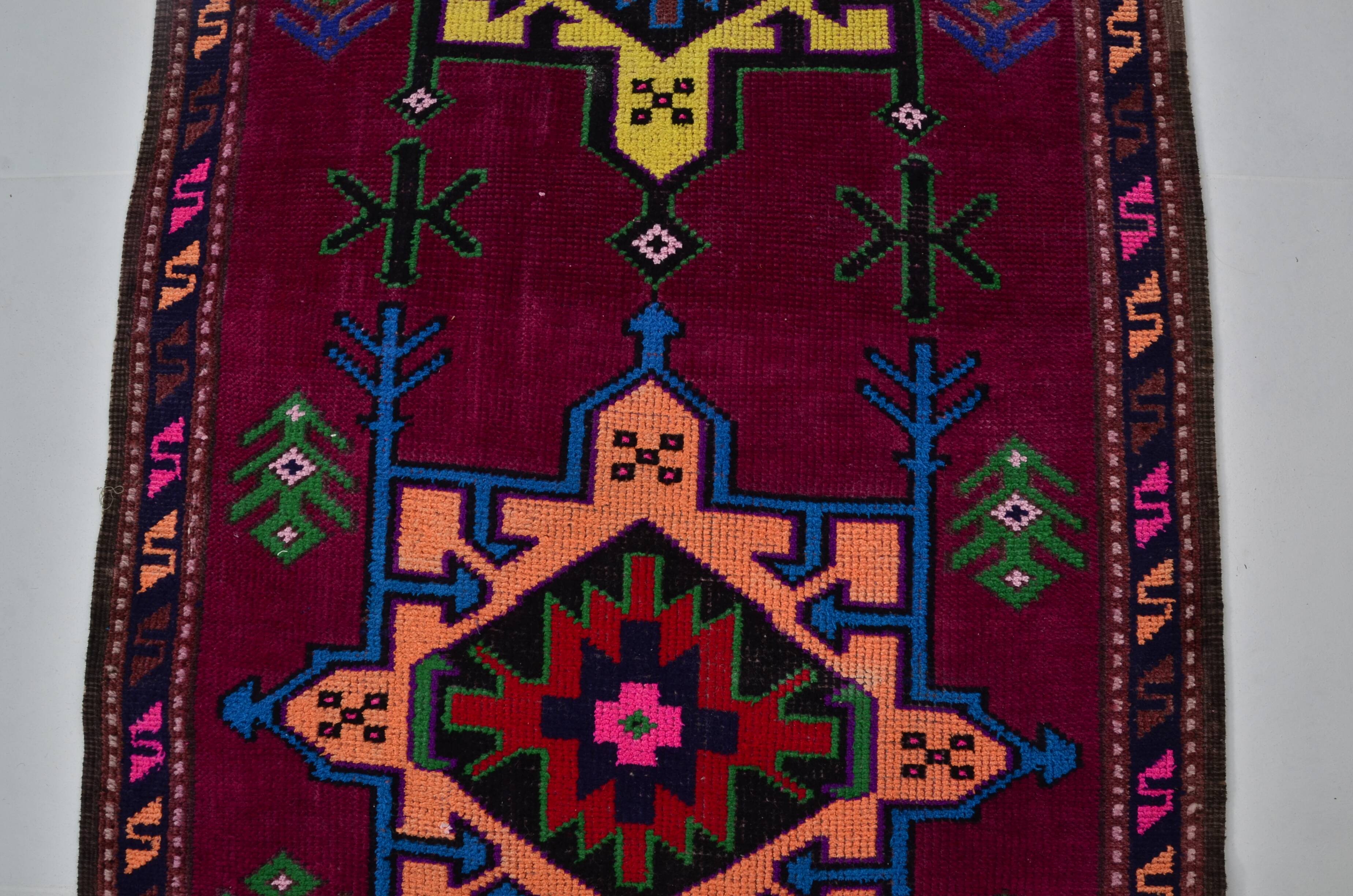 Turkish Multicolour Oushak Runner Sku 2063