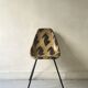 Chair in fibreglass and metal by René-Jean Caillette, stork, 1950 design.