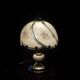 Tiffany style table lamp vintage floral motifs