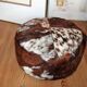 Ottoman leather cow skin 1970