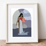 The Source, art print 13x18 cm, numbered and signed