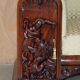 Canapé William IV en bois dur sculpté avec lions
