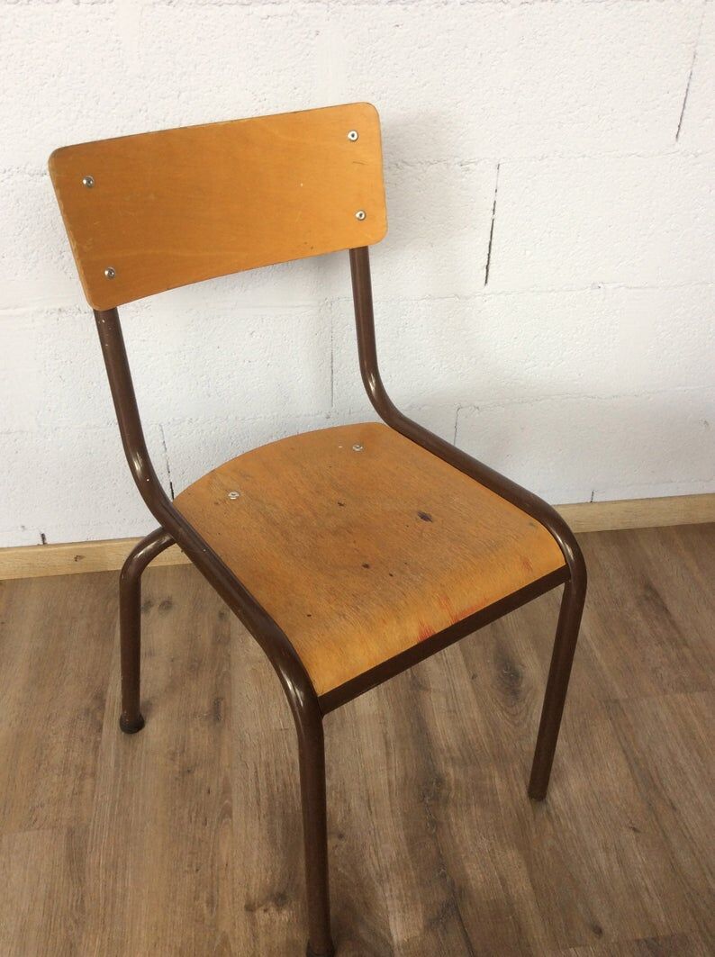 Chaises industrielles collectivités Mullca Delagrave tube & bois