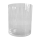 Large cylindrical vase in blown glass
