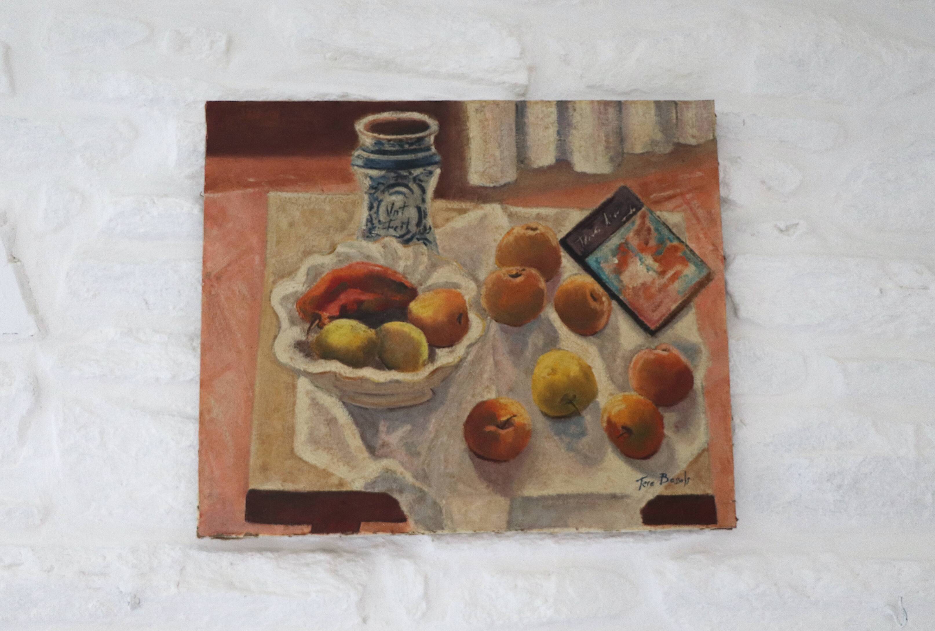 Oil on canvas Still life with fruits XX Minorca