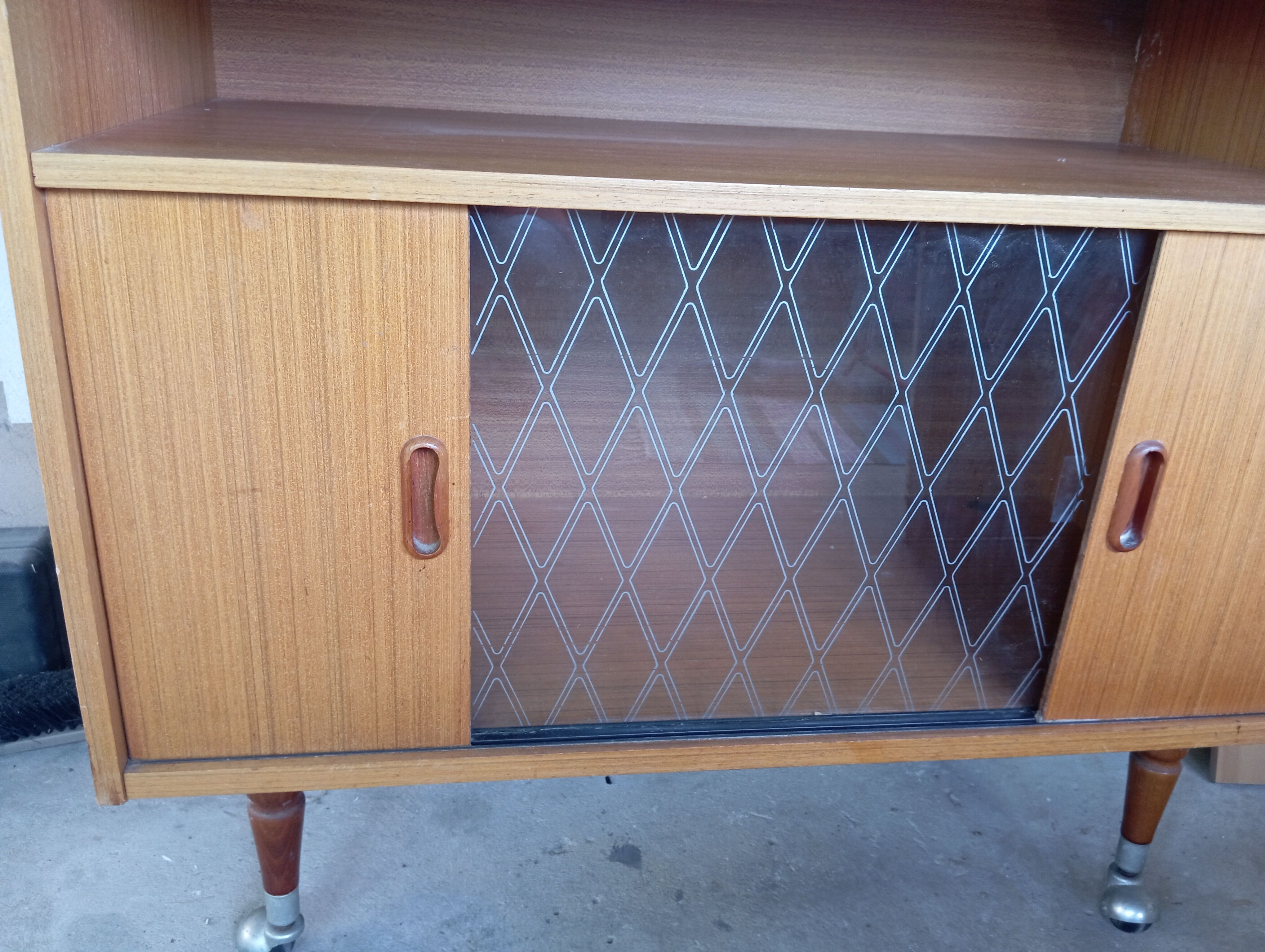 Small low storage or TV unit. 1950s-60s.