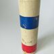 Bowling game 1920 art pop red blue white yellow 2 balls old toy