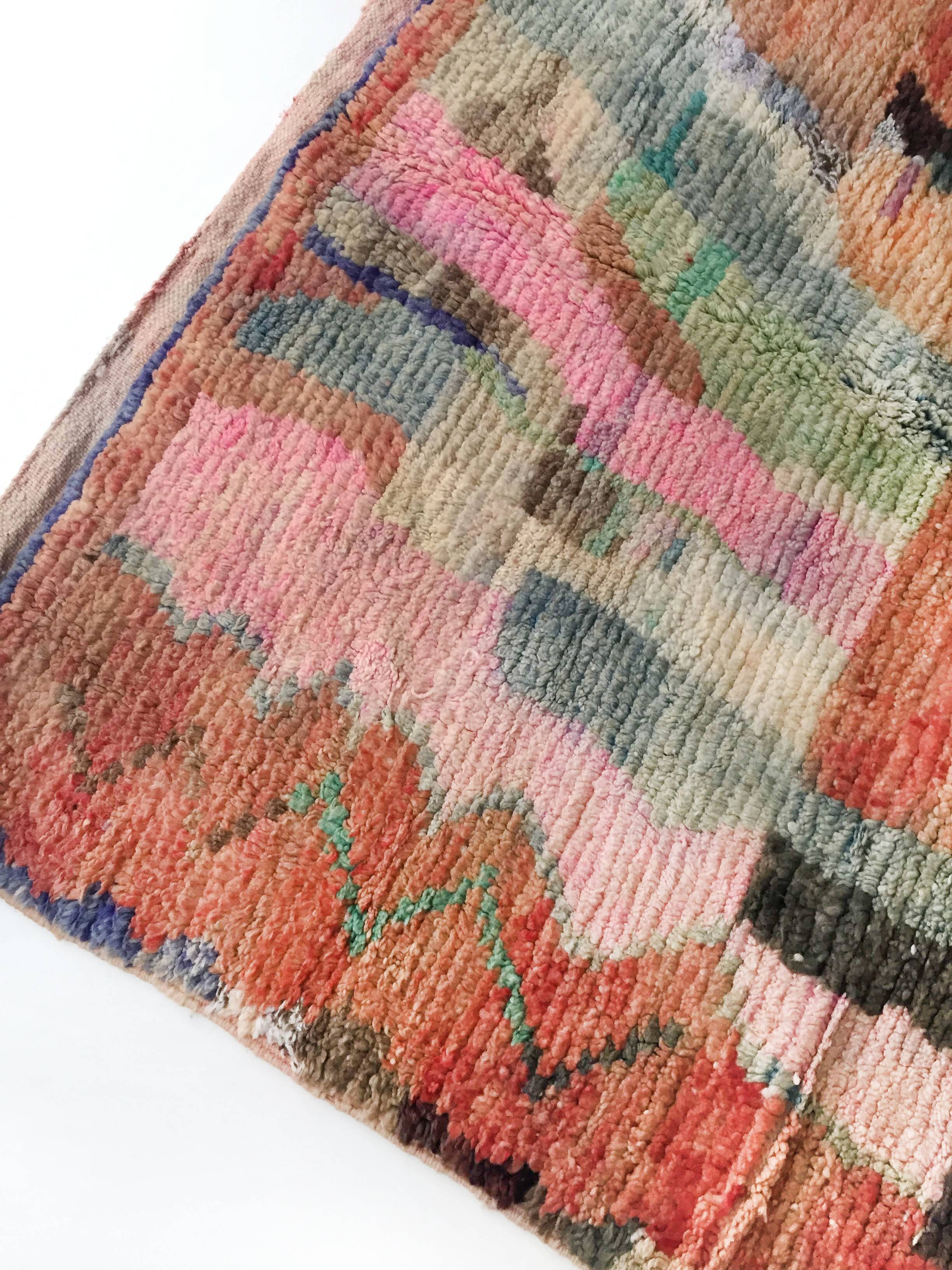 Authentic Moroccan Berber Boujaad rug 2.54x1.60m