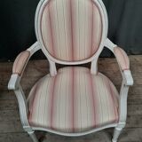 Louis XVI style medallion armchair