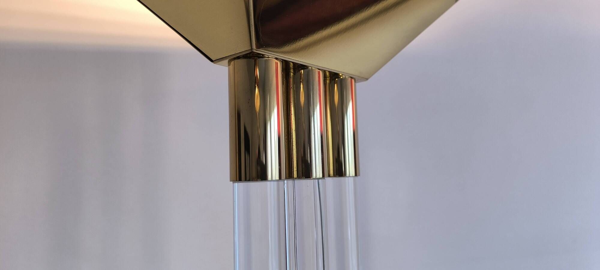 Magnificent and rare german floor lamp signed vereinigte werkstätten