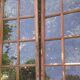 Lot of 4 oak windows H141xL112/117cm old small panes