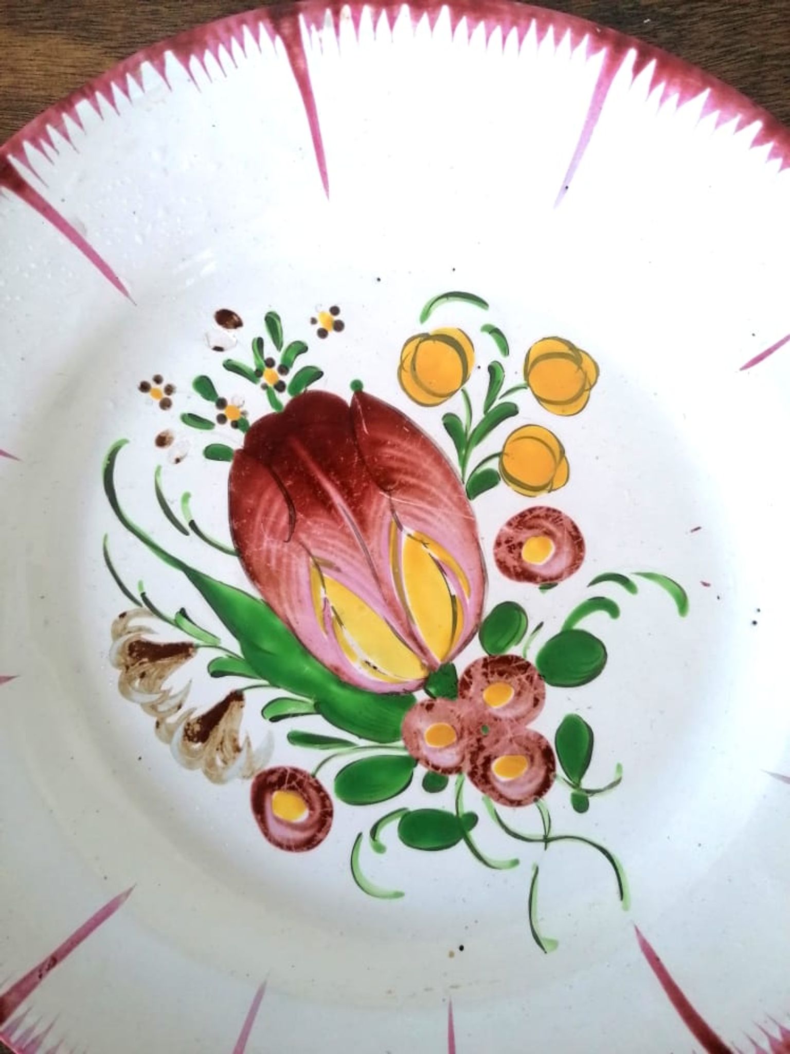 Paire d'assiettes faïence Les Islettes XIXème siècle