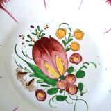 Pair of earthenware plates Les Islettes XIXth century